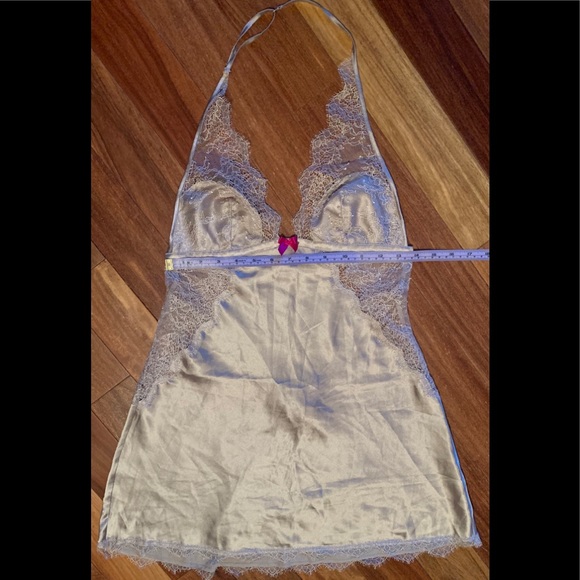 Victoria's Secret Satin & Lace Halter Chemise M - Picture 6 of 7